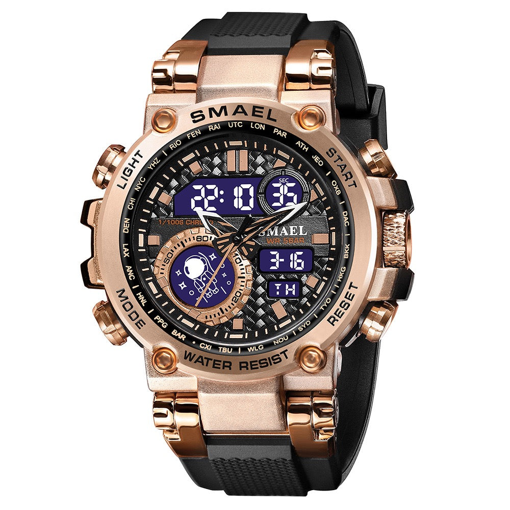 Luxury Men Sport Watches Waterproof Automatic Mechanical Wristwatch Y2K Gold Silver Black