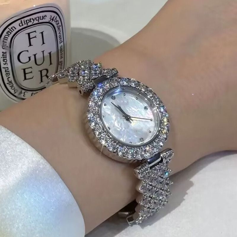 Luxury Diamond Women Watches Waterproof Silver Color For Women Lady Girl Daily Wear