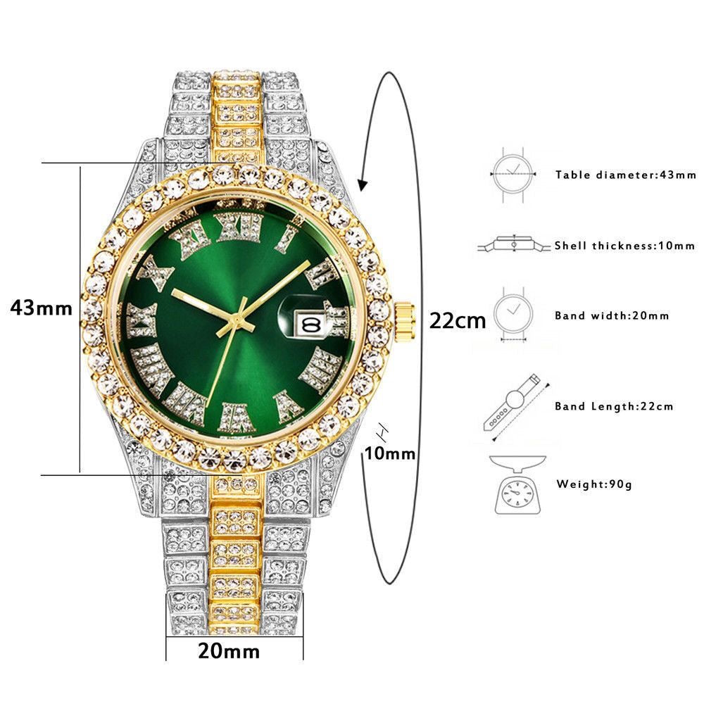 Luxury Men Watches Leather Brand Waterproof Automatic Mechanical Wristwatch Y2K Gold Silver Color