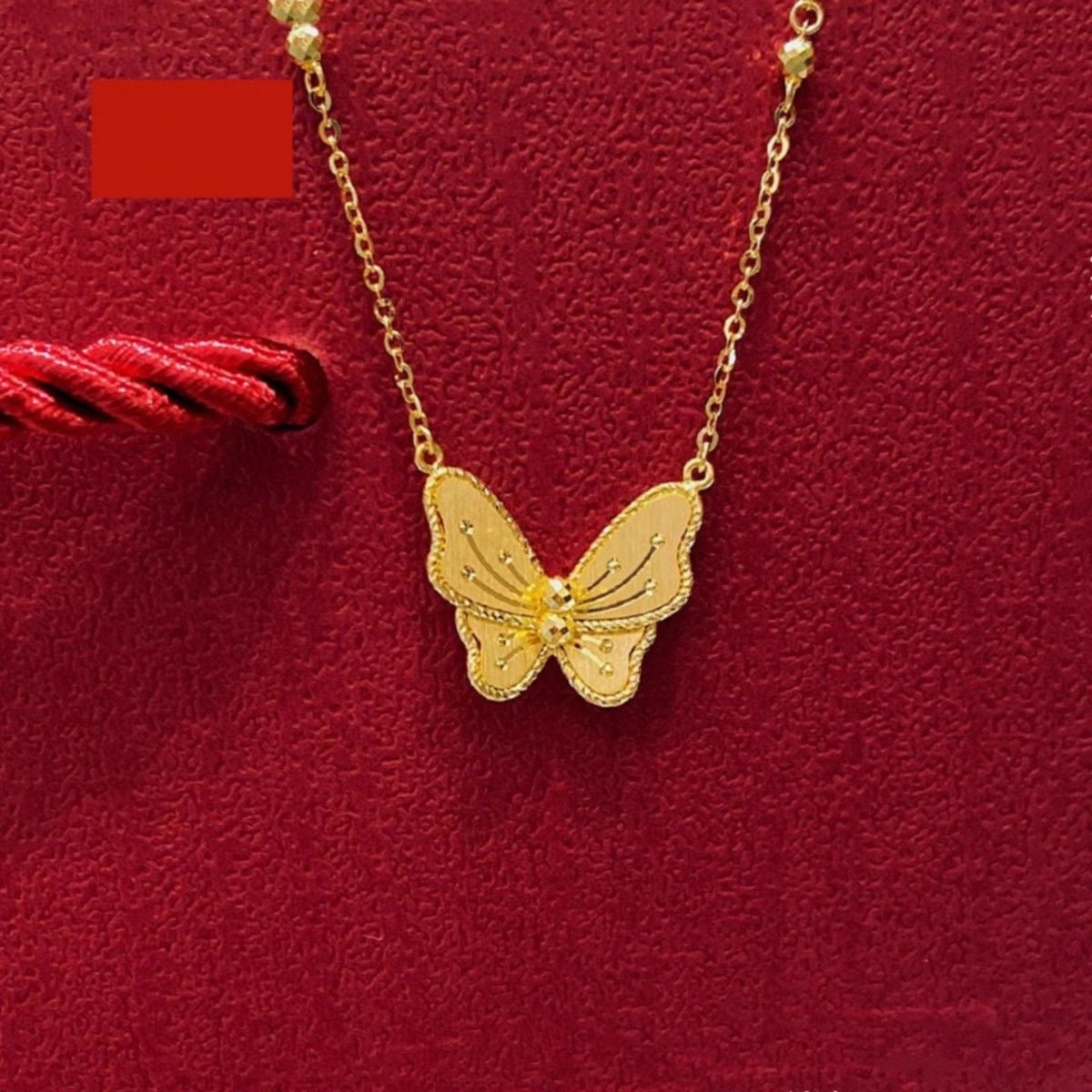 coco 18K Plated Gold Lucky butterfly Necklace Lucky For Women Daily Wear Waterproof