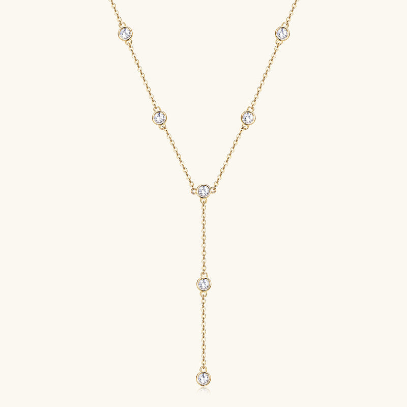 Custom GRA Moissanite Lab-Diamond Necklace Plated Gold 925 Silver For Women Cushion Cut Daily Wear