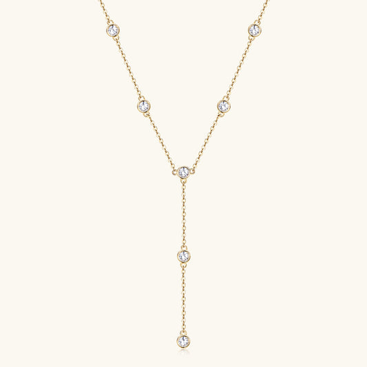 Custom GRA Moissanite Lab-Diamond Necklace Plated Gold 925 Silver For Women Cushion Cut Daily Wear