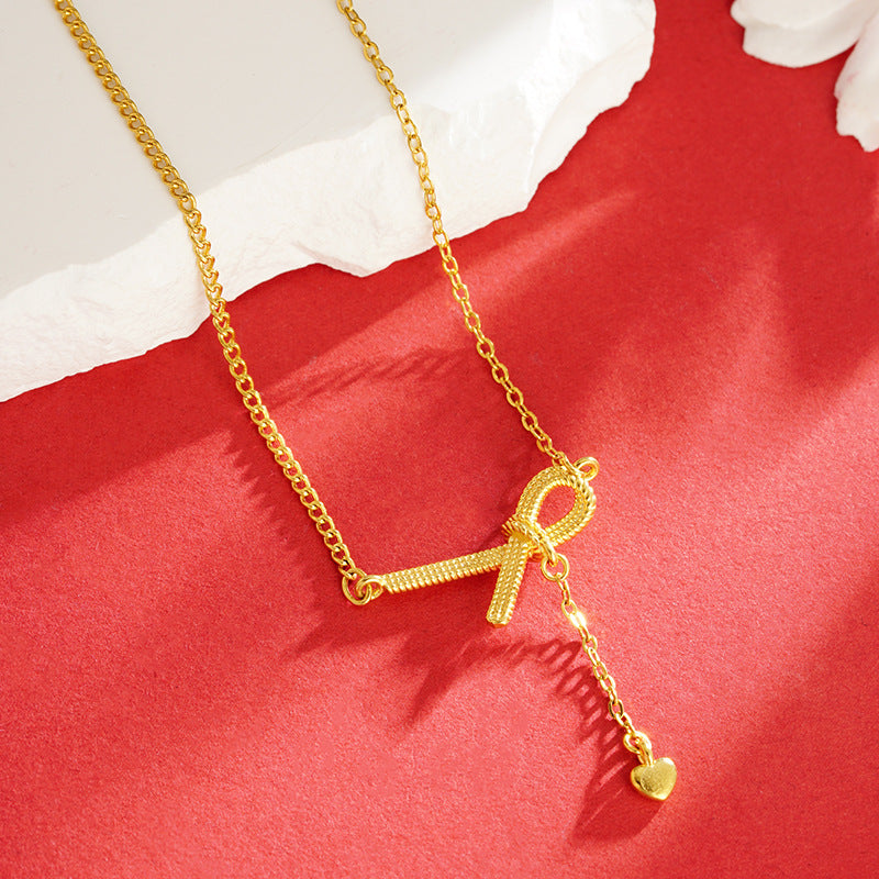 coco 18K Plated Gold Lucky Necklace Lucky For Women Daily Wear Waterproof