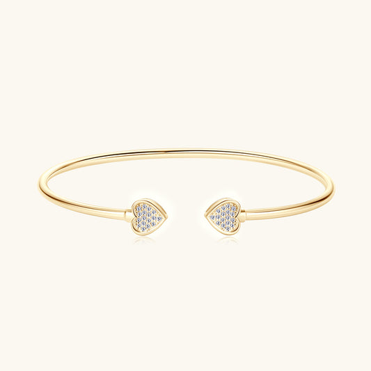 coco Custom GRA Moissanite Bracelet Bangle certificate Plated Gold Sterling Silver D VVS1 3EX Diamond