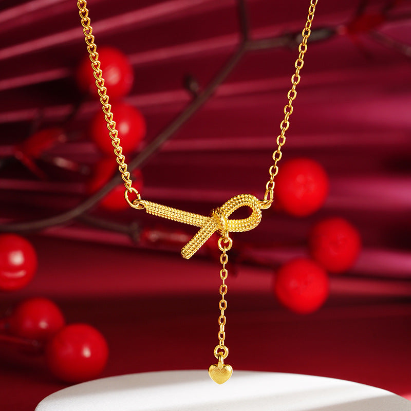 coco 18K Plated Gold Lucky Necklace Lucky For Women Daily Wear Waterproof