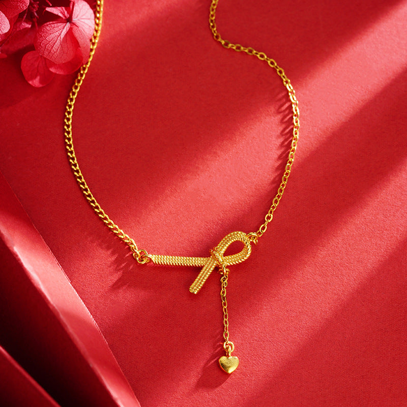 coco 18K Plated Gold Lucky Necklace Lucky For Women Daily Wear Waterproof