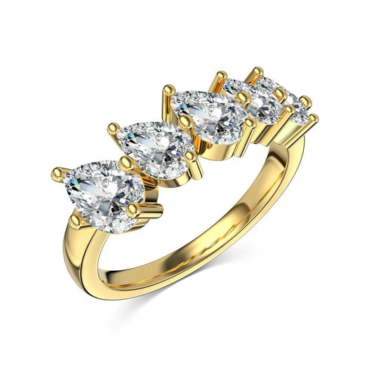 Coco zircon Engagement Ring Plated Gold Sterling Silver Lucky Rings Brithday Stone