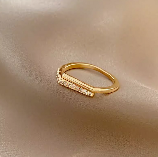 Coco 18k Gold Silver Engagement Wedding Ring Sterling Silver Lucky Rings